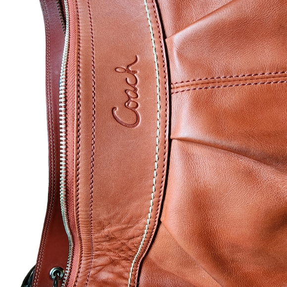 Vintage Coach Soho Leather Bag Burnt Orange - Picture 6 of 11